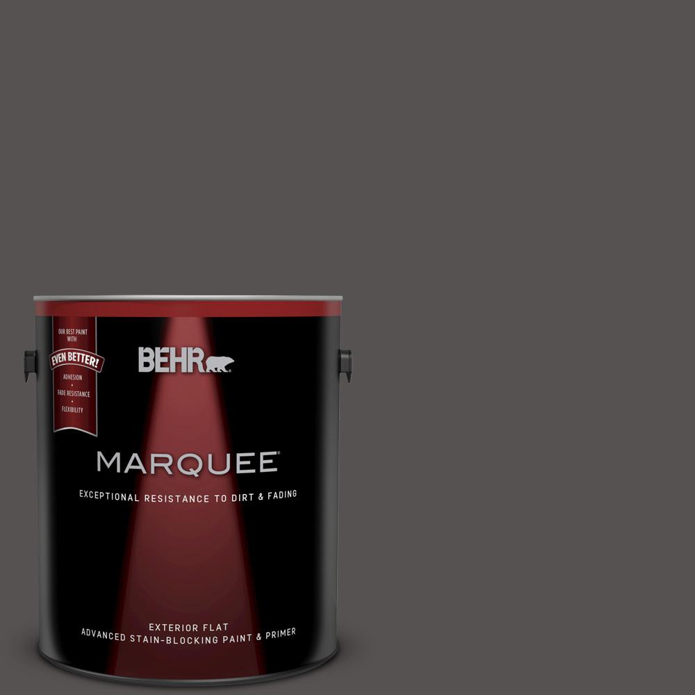 BEHR MARQUEE 1gal. N1801 Barely Brown Flat Exterior Paint445001