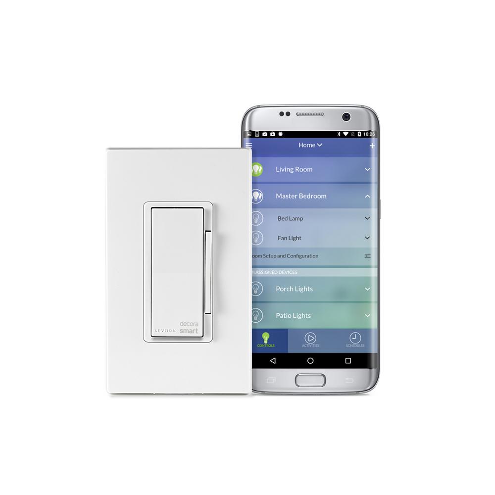 Leviton Decora Smart Wi-Fi 1000W Universal LED/Incandescent Dimmer No Hub... by Leviton