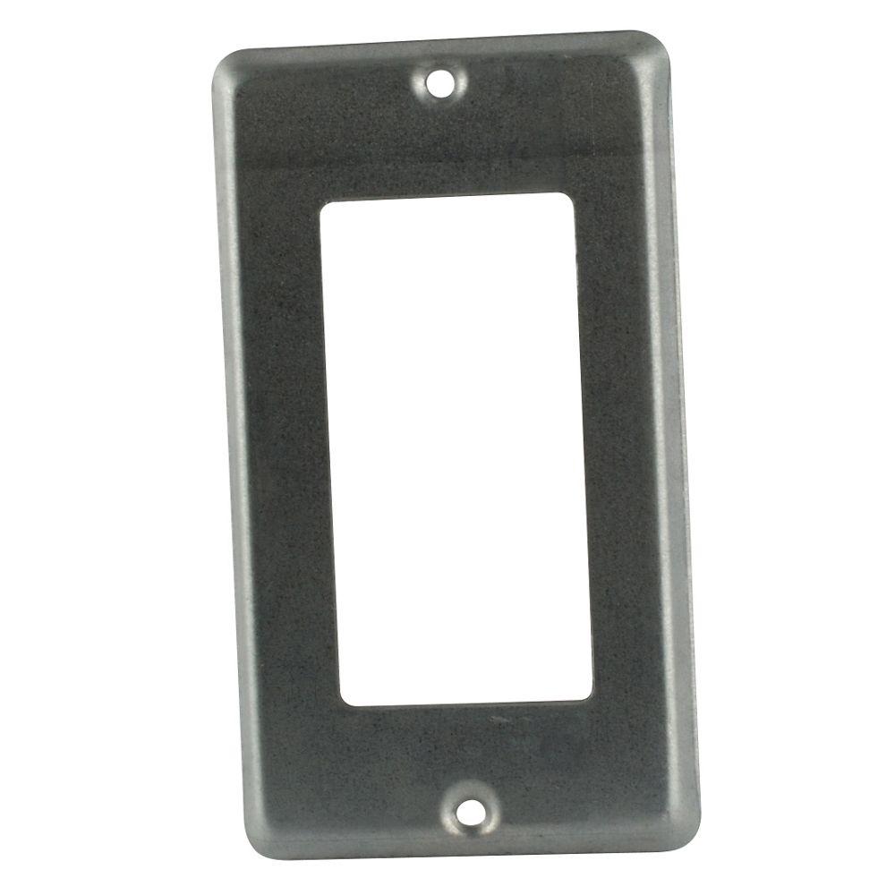 1 Gang PreGalvanized Steel Utility Device Cover for GFCI Receptacle