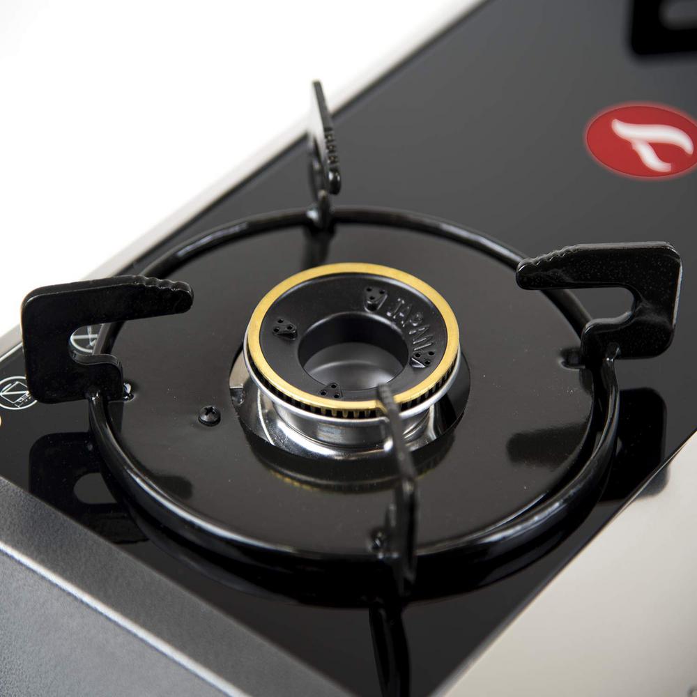 Gasone Glass Finish Outdoor Table Top Burner Propane Gas Stove 5058 The Home Depot