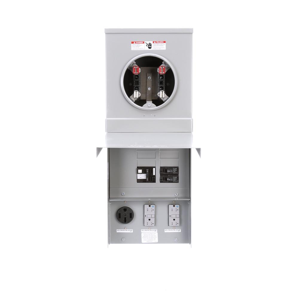 Siemens 125 Amp Main Lug Top Feed Metered Ring 14 50 Receptacle With Siemens 125 Amp Main Lug Top Feed Metered Ring 14 50 Receptacle With Gfci Breaker
