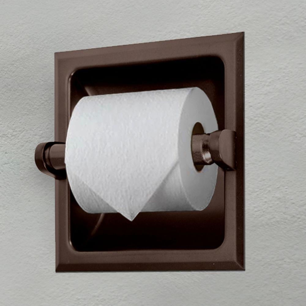 Gatco Recessed Toilet Paper Holder In Bronze Gatco Recessed Toilet Paper Holder In Bronze