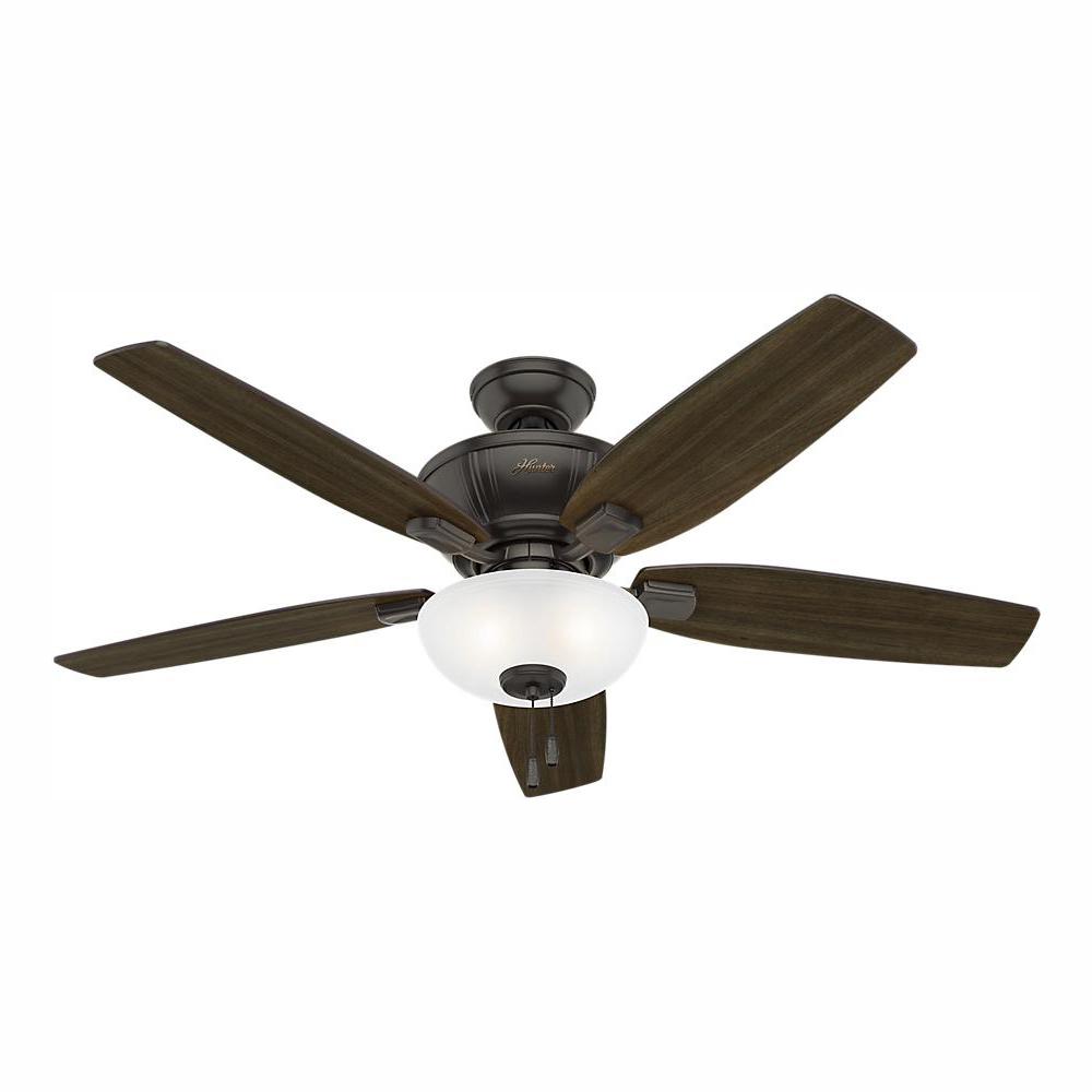 Hunter Kenbridge 52 In Led Indoor Noble Bronze Ceiling Fan 53376