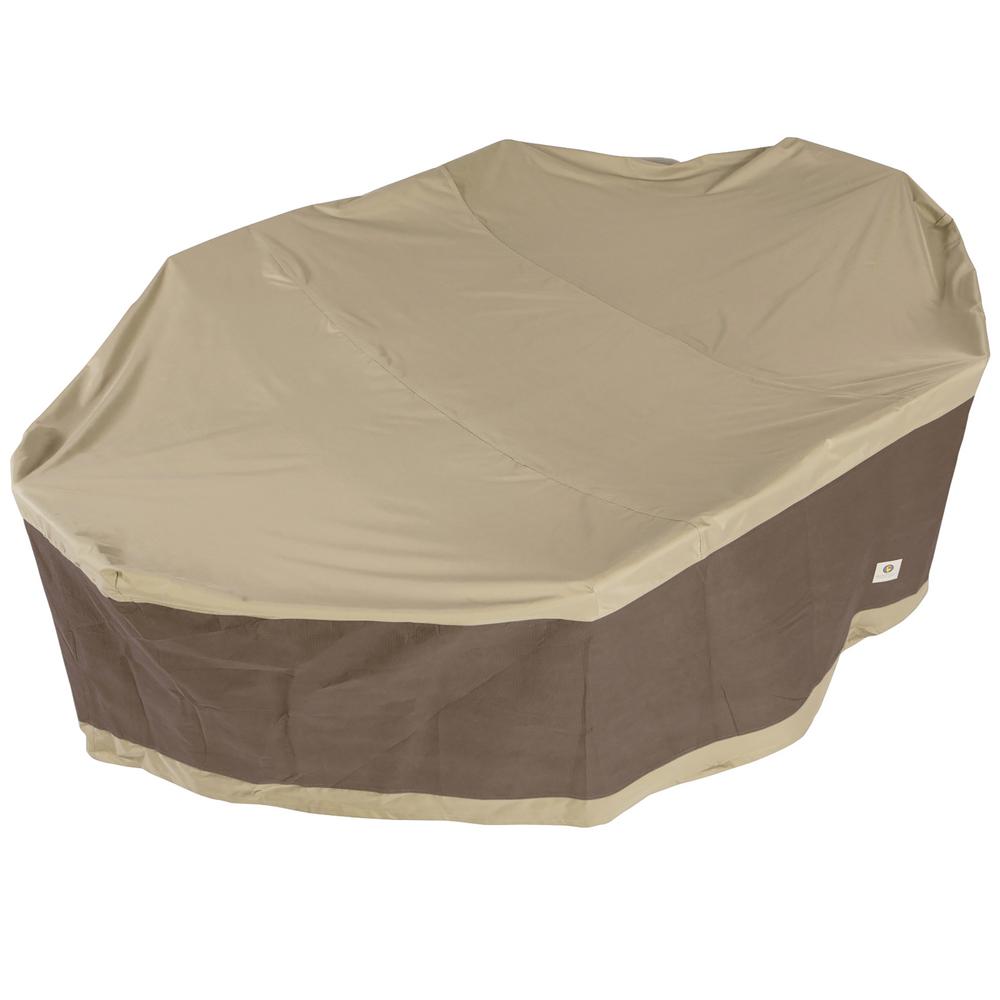 Duck Covers Elegant 96 In Patio Table With Chairs Cover Lto09664 The Home Depot