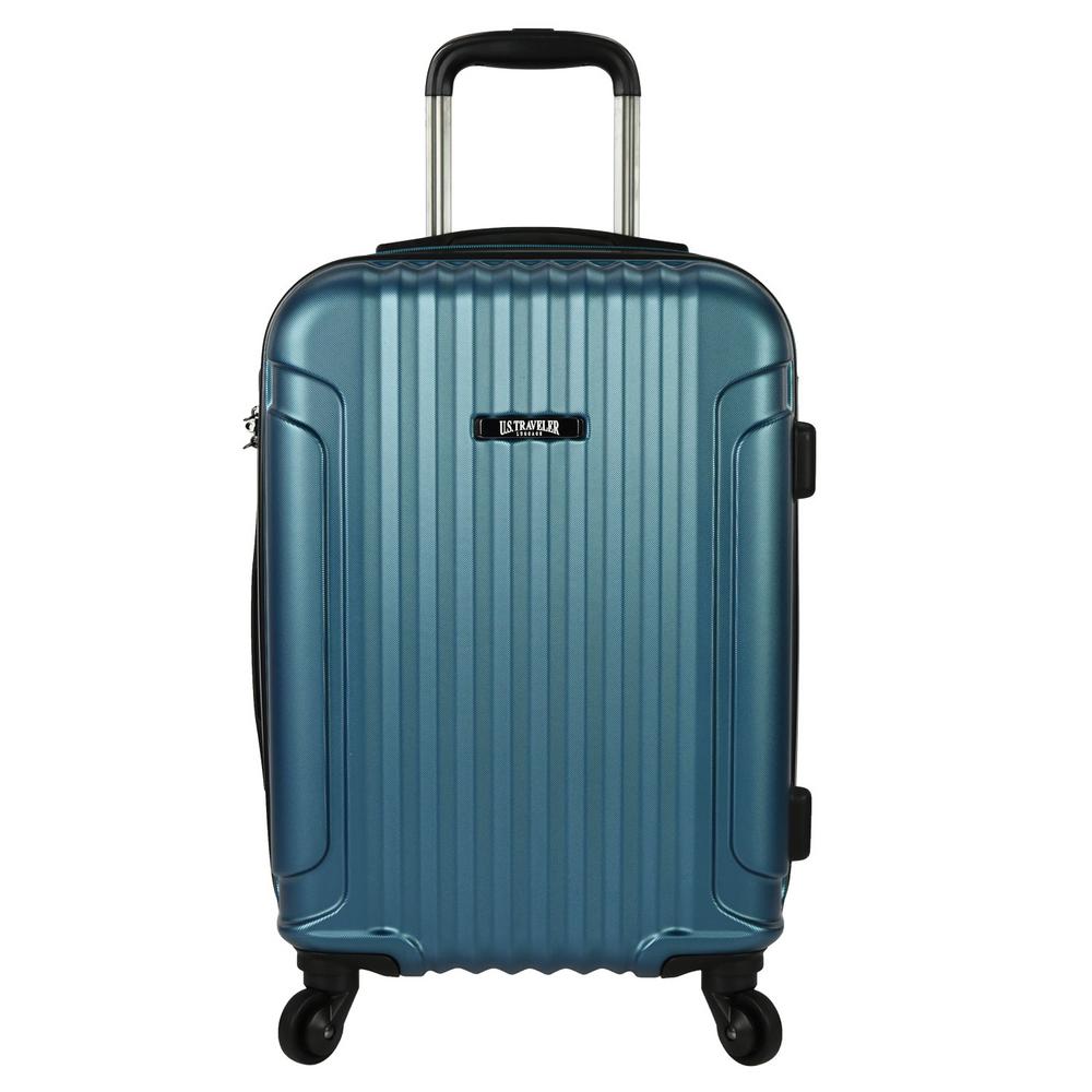 U.S. Traveler Akron 21 in. Hardside Spinner Luggage Suitcase, Teal