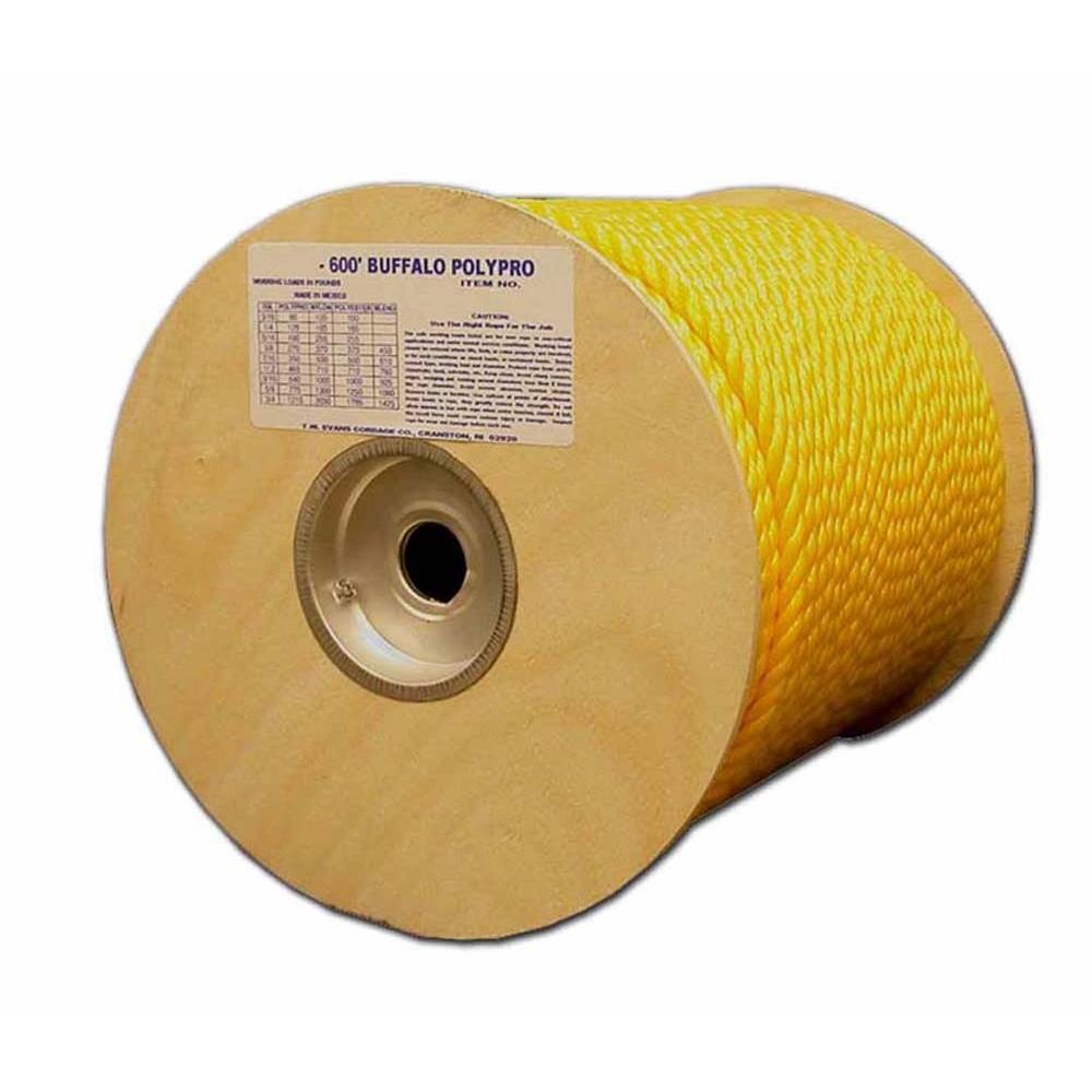 3 Strand Twisted Nylon Rope 3//16 600 Ft.