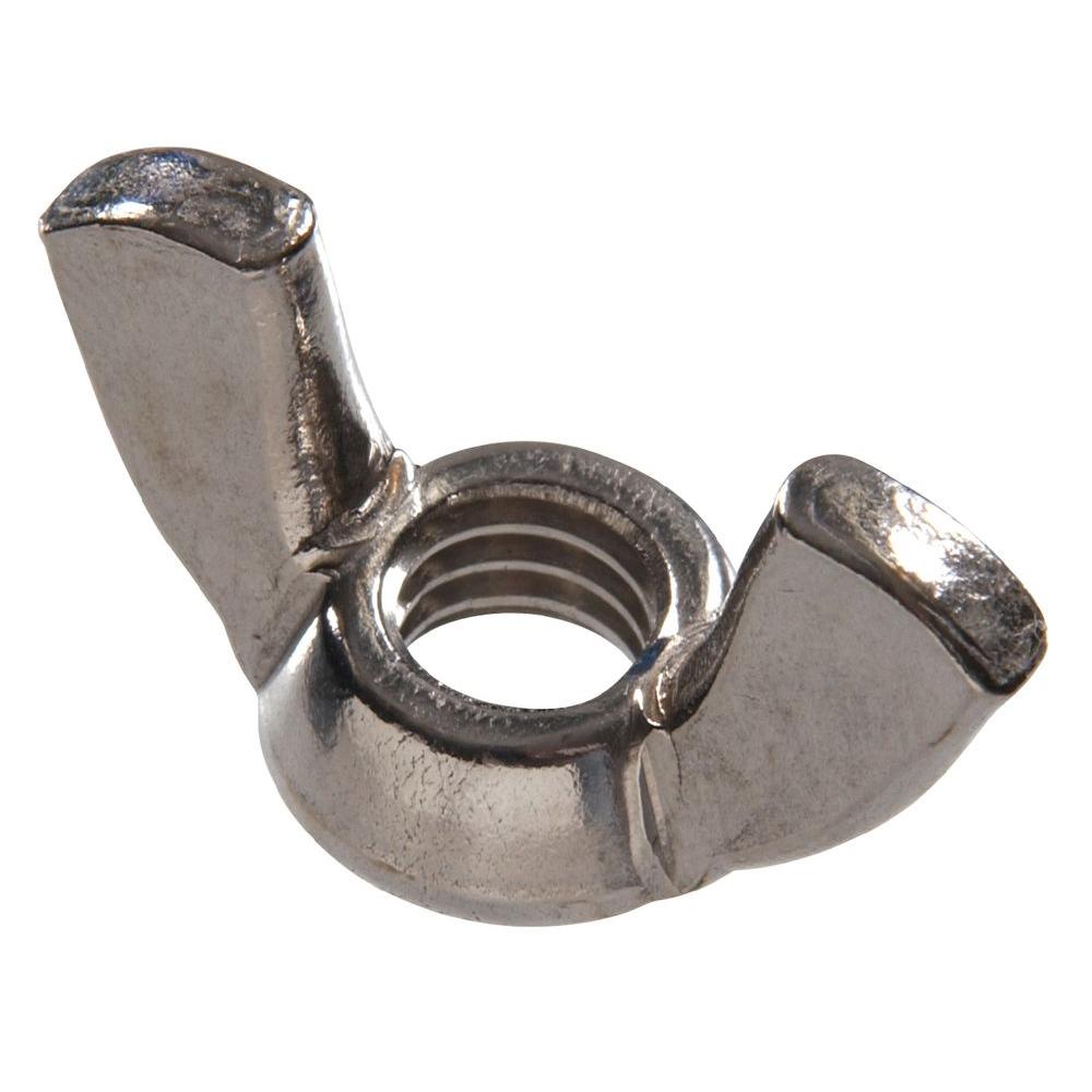 The Hillman Group 1/4 - 20 inch Stainless Steel Wing Nut (10-Pack) by The Hillman Group