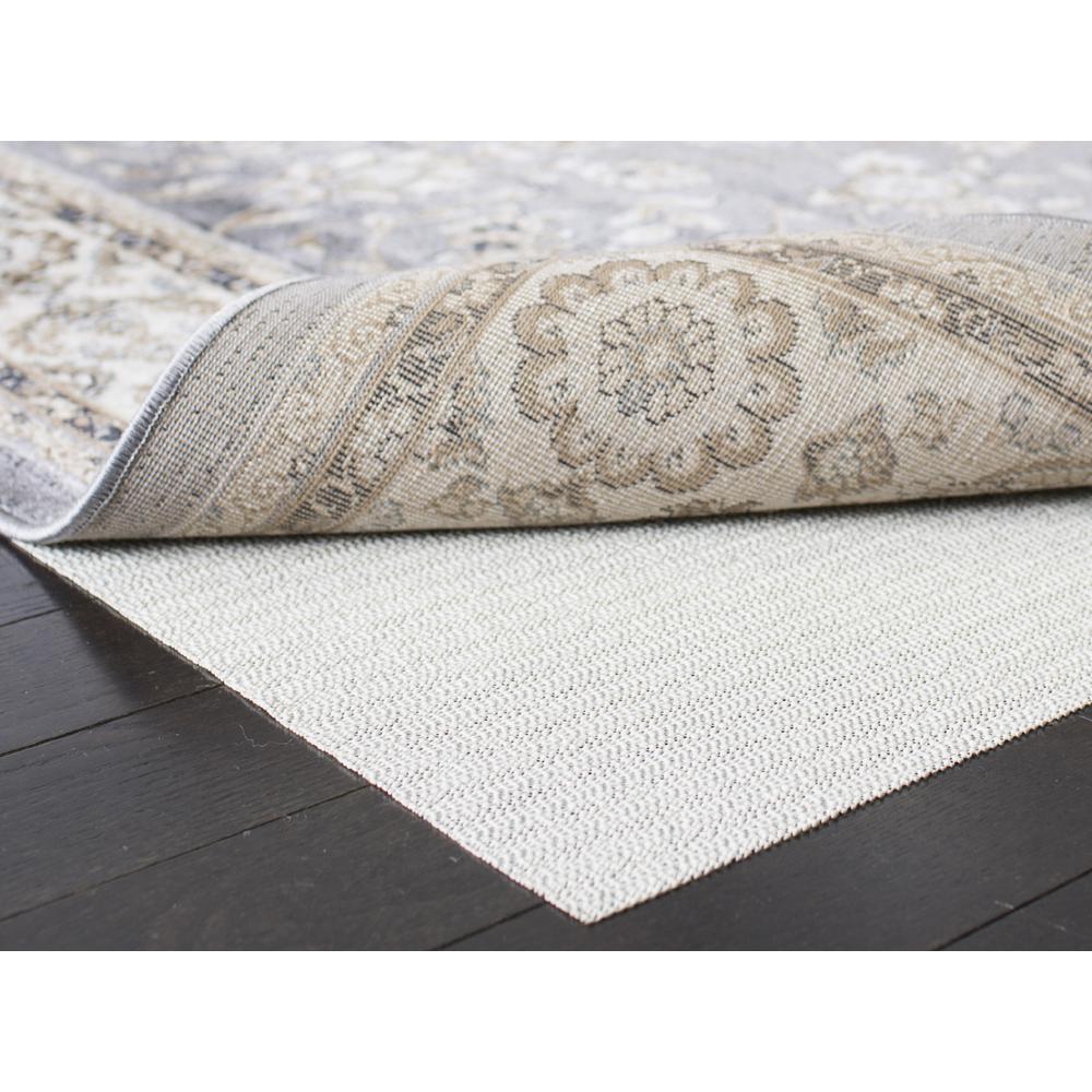 Flat White Non Slip Rug Pad 8 X 10 Ft Polyester Pvc Foam Pre Cut Flat White Non Slip Rug Pad 8 X 10 Ft Polyester Pvc Foam Pre Cut Spot Clean
