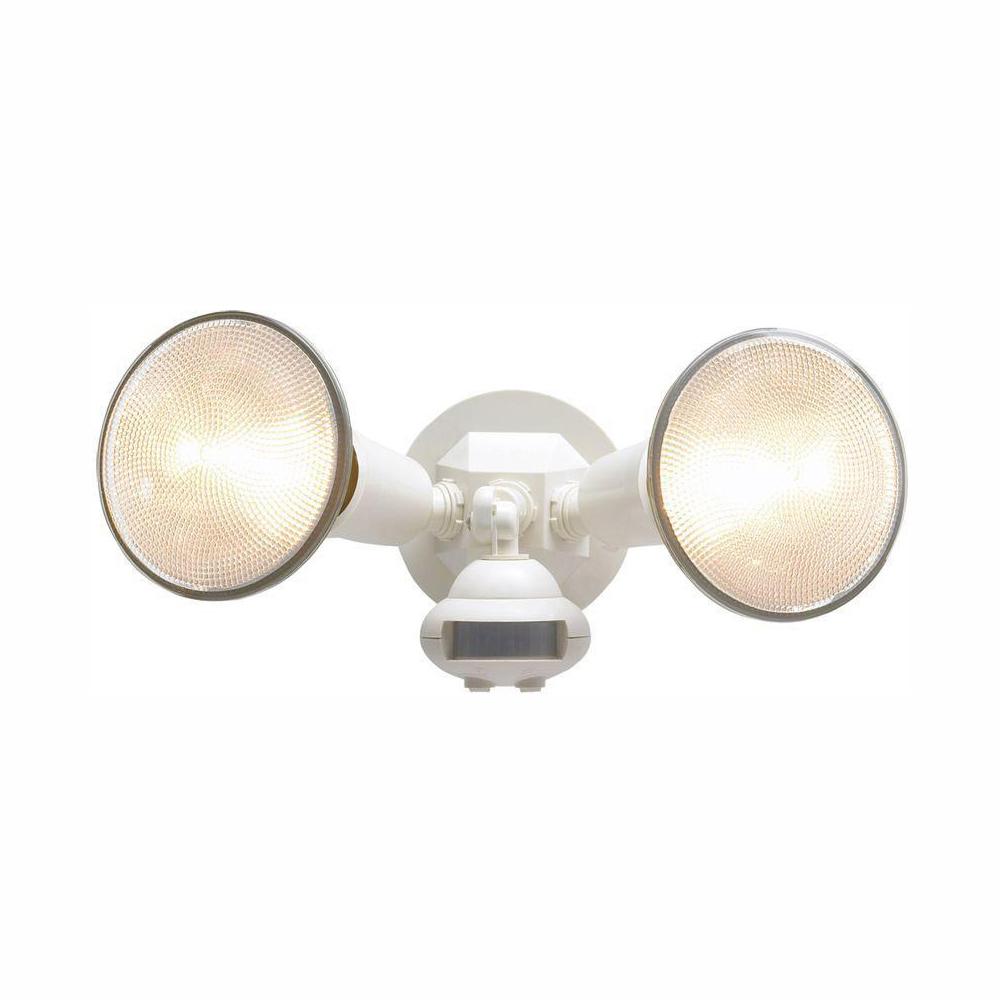 AllPro 110Degree Outdoor White Motion Activated Sensor Security Flood