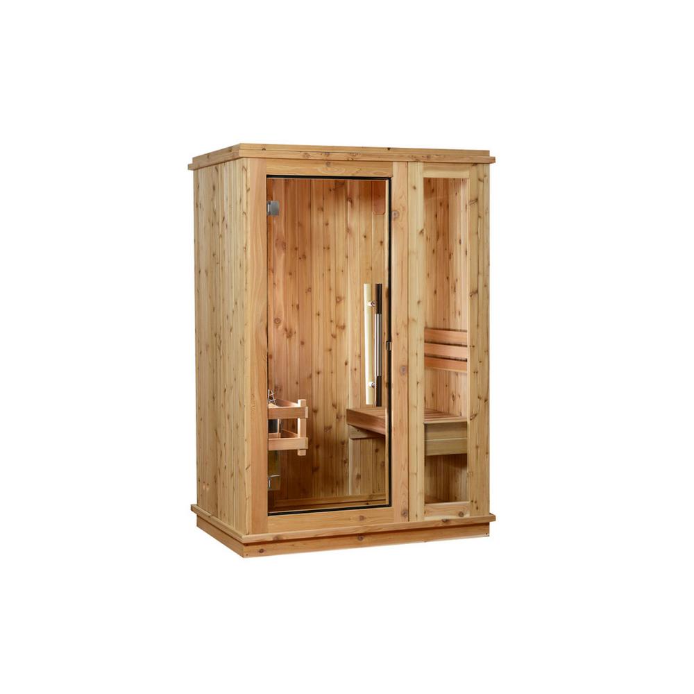 Almost Heaven Saunas Logan Cedar 1 Person Electric Sauna Ahlgn1pru