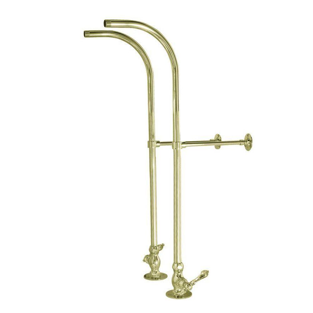 Elizabethan Classics 22 in. Brass Single Offset Bath Supplies in Chrome