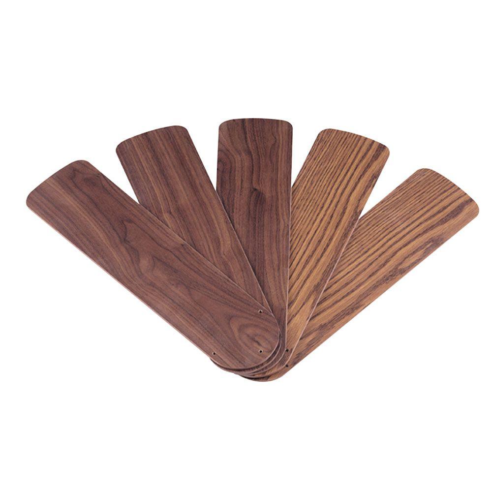 Commercial Electric 52 In Oak And Walnut Fan Blades 5 Pack