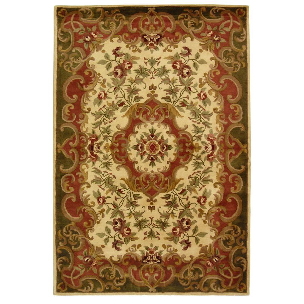 Safavieh Classic Ivory/Green 6 ft. x 9 ft. Area RugCL234C6 The Home