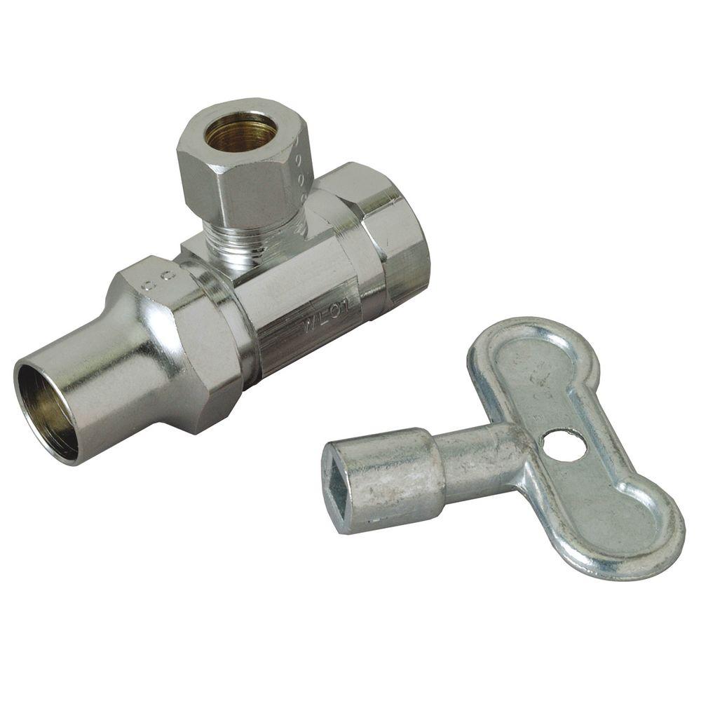 BrassCraft 3/8 in. FIP Inlet x 3/8 in. O.D. Compression Outlet Brass