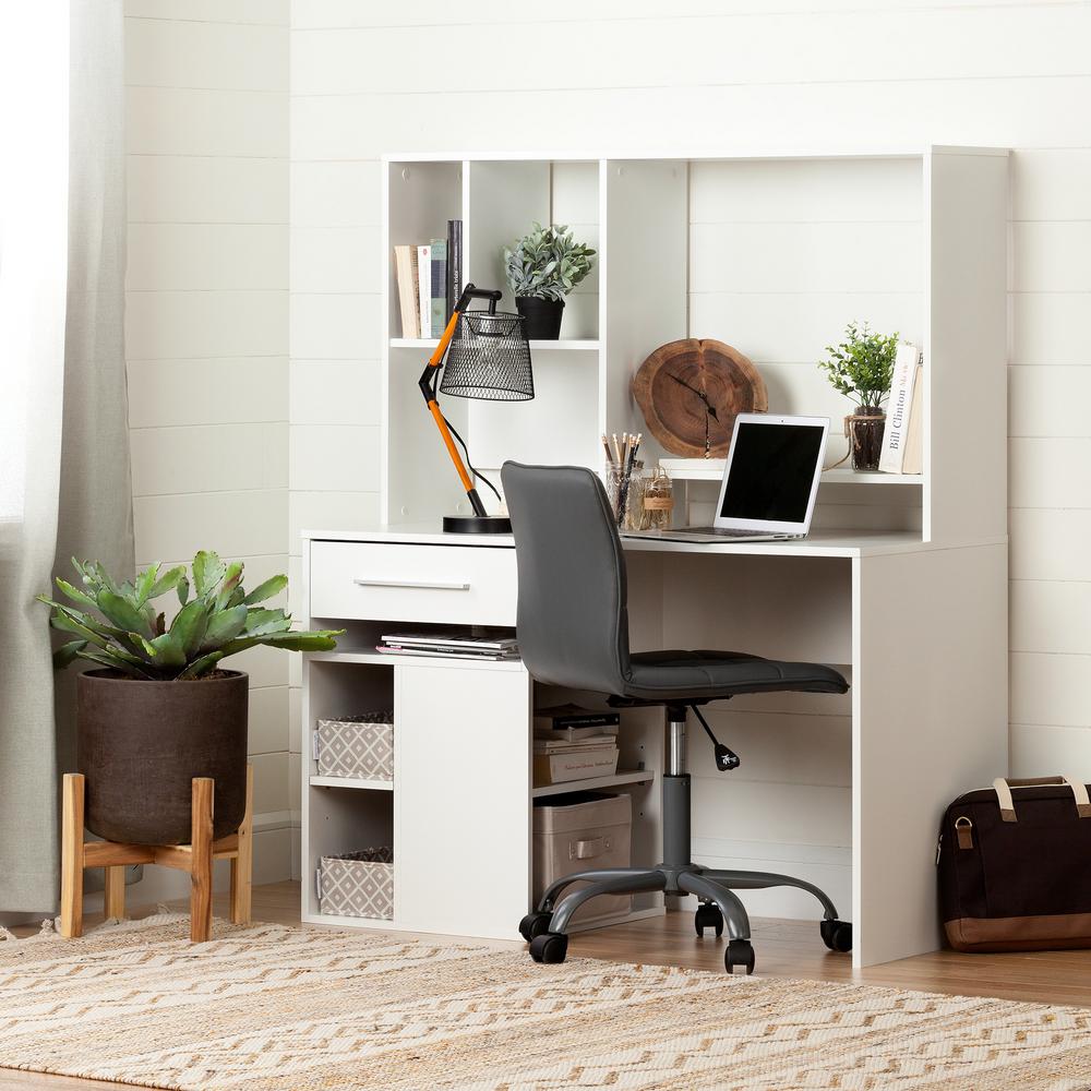 South S Annexe Desk In Pure White 100210 The Home Depot South S Annexe Desk In Pure White