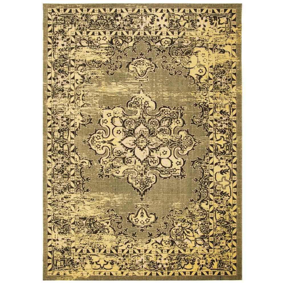 Safavieh Palazzo Yellow Black 5 Ft X 8 Area Rug Pal124 9018 Safavieh Palazzo Yellow Black 5 Ft X 8 Area Rug