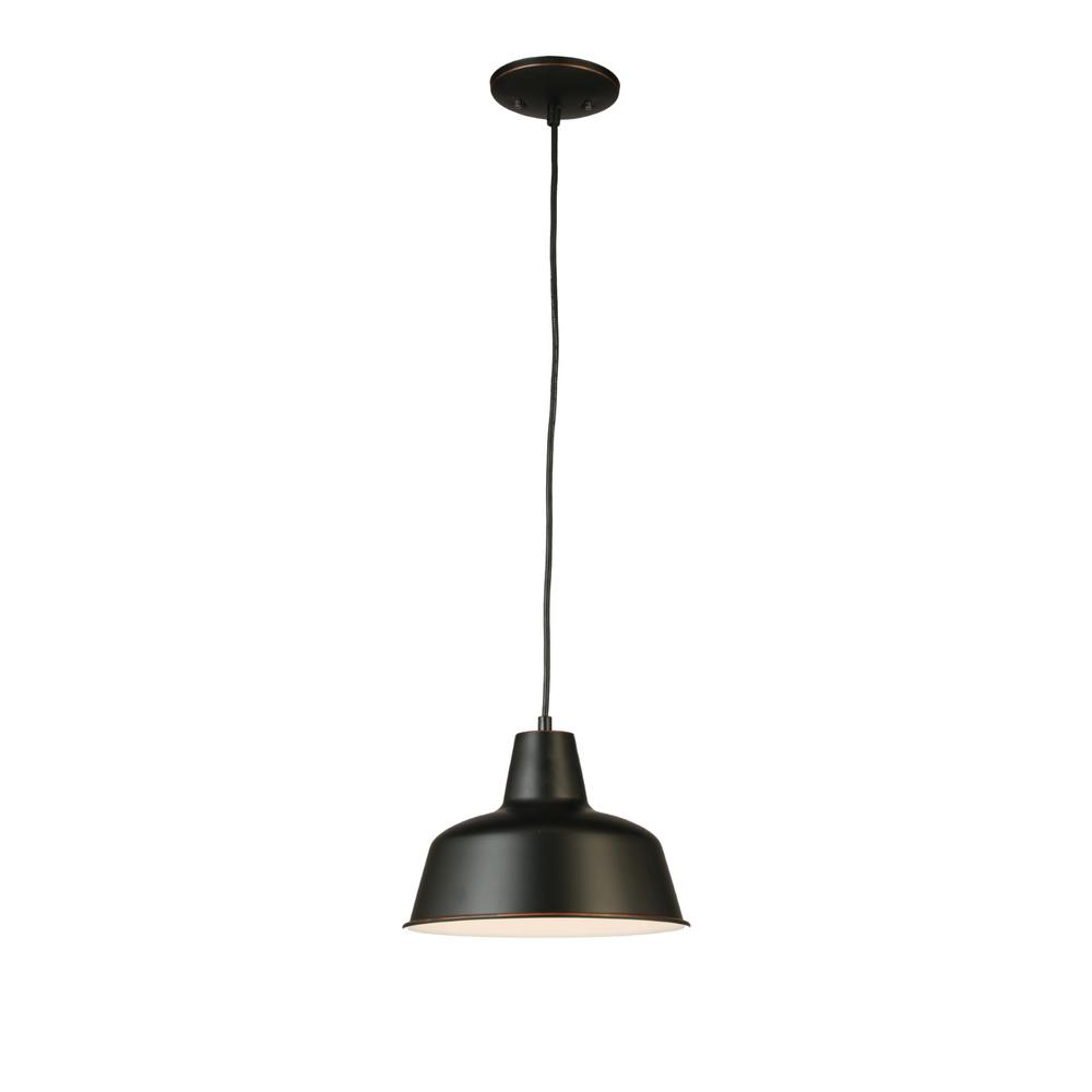 Design House Mason 1 Light Oil Rubbed Bronze Adjustable Height Pendant Light