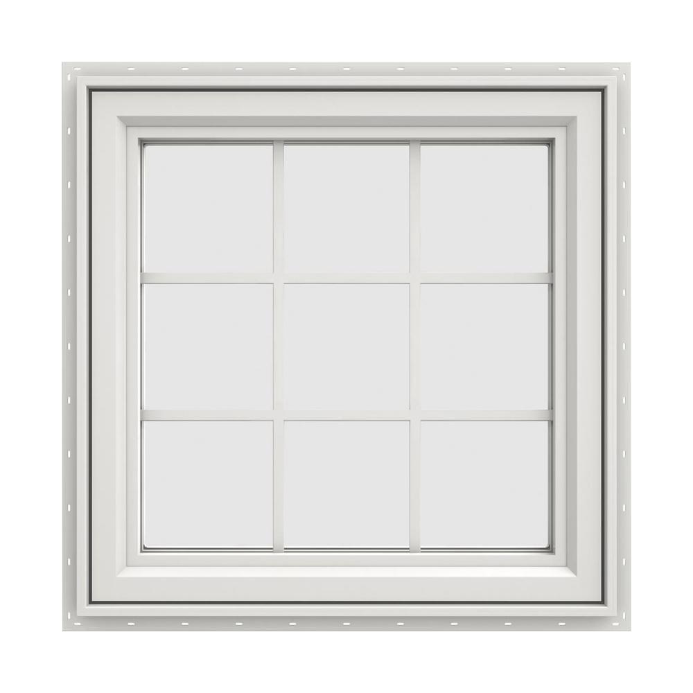 JELD-WEN 29.5 In. X 29.5 In. V-4500 Series White Vinyl Left-Handed ...