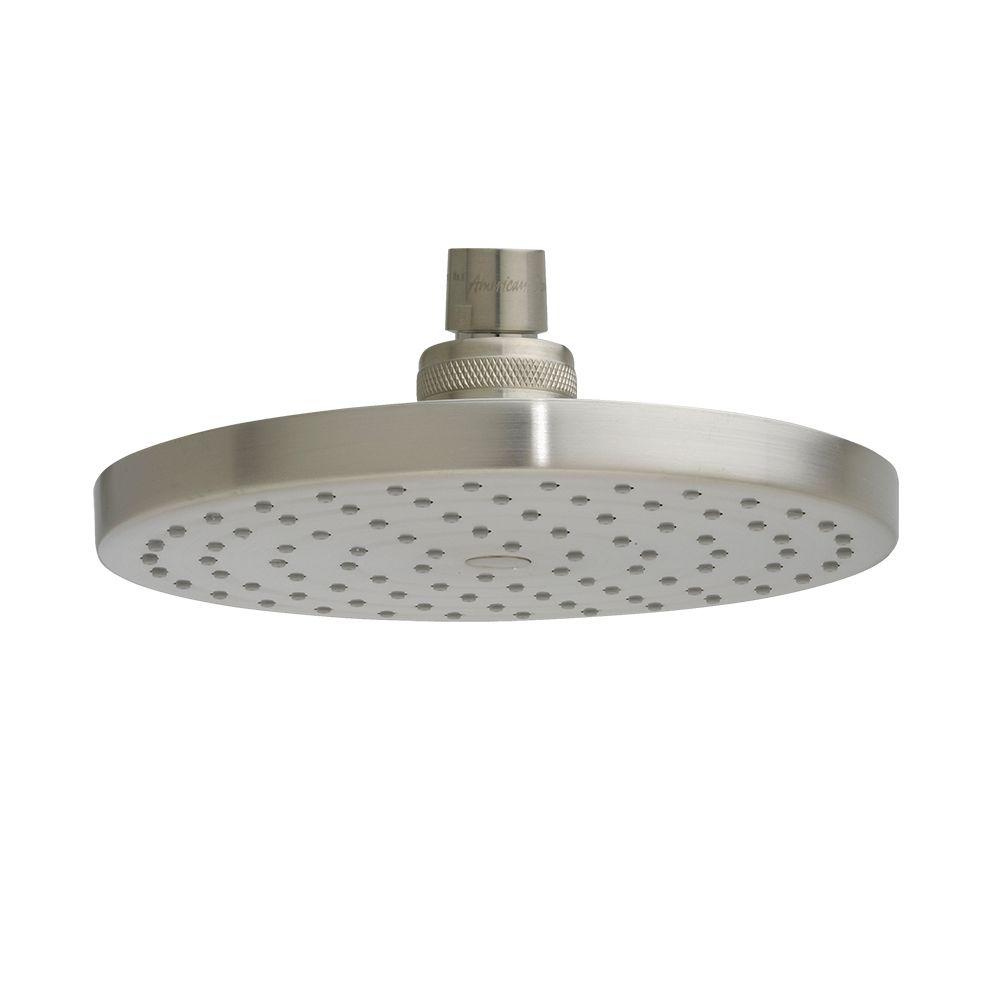 American Standard Modern Rain 1Spray 6.75 in. Showerhead in Brushed