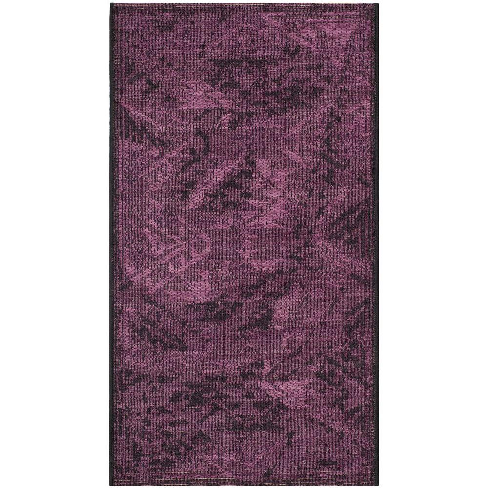 Safavieh Palazzo Black/Purple 3 ft. x 5 ft. Area Rug ...