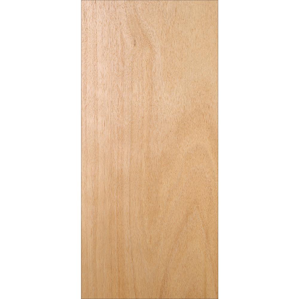 Unbranded 24 in. x 80 in. Unfinished Flush Hardwood Interior Door Slab