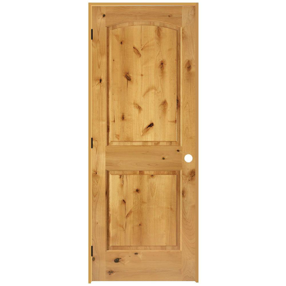 Steves Sons 32 In X 80 2 Panel Round Top Solid Core 2 Panel Round Top Solid