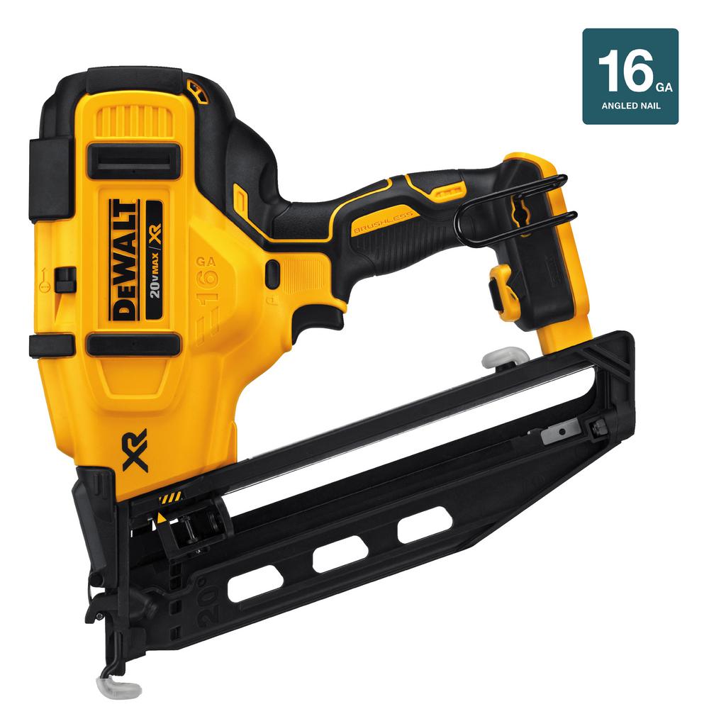DEWALT 20Volt MAX XR LithiumIon Cordless 16Gauge Angled Finish
