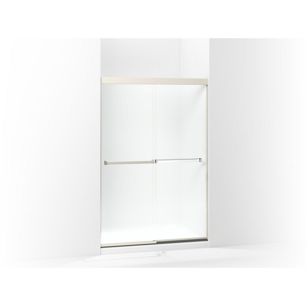 Sterling Meritor 47 5 8 In X 69 11 16 Semi Framed Sliding Shower Door Nickel With Handle Sterling Meritor 47 5 8 In X 69 11 16 Semi Framed Sliding Shower Door Nickel With Handle