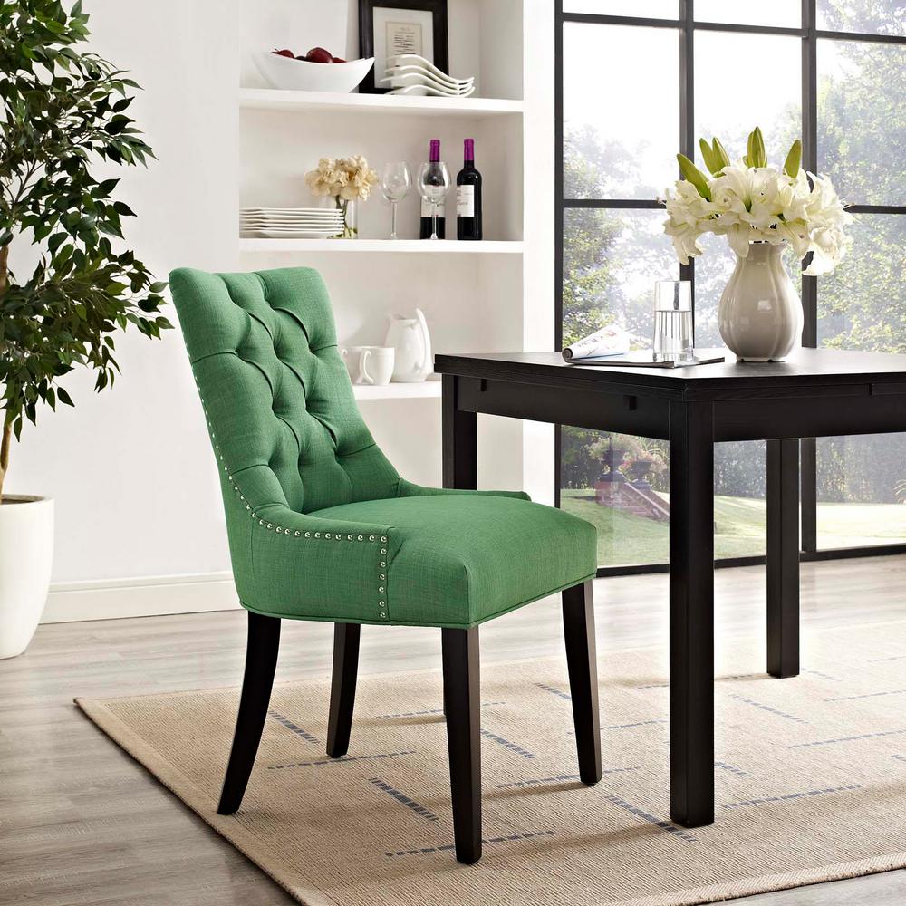 Modway Regent Kelly Green Fabric Dining Chair Eei 2223 Grn The Internet 303656856 Modway Regent Kelly Green Fabric Dining Chair