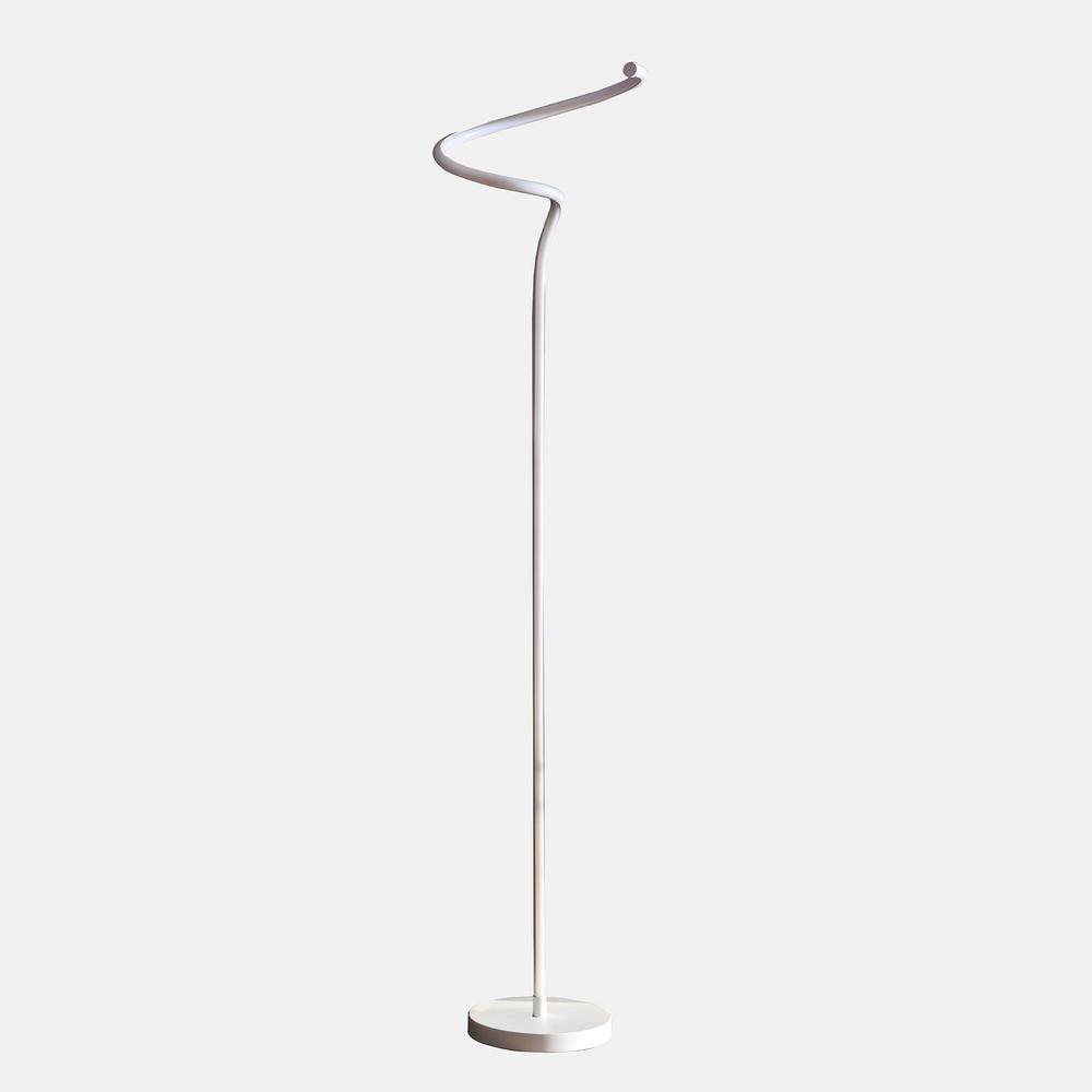 led spiral floor lamp