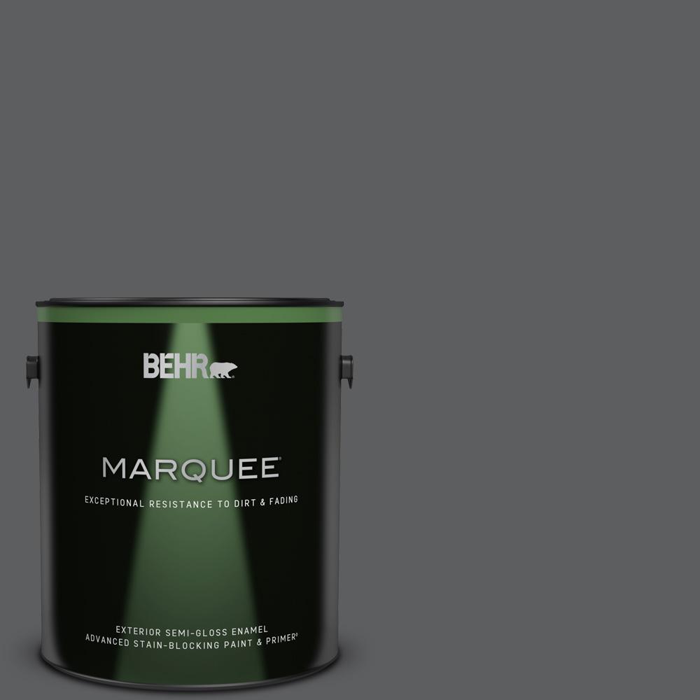 BEHR MARQUEE 1 gal. N5006 Graphic Charcoal SemiGloss