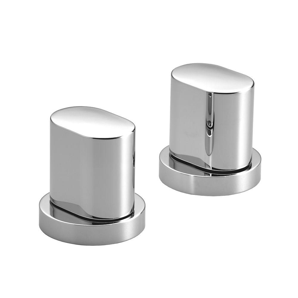 Kohler Oblo Bathroom Faucet Handles in Polished Chrome (Valve Not Included) by KOHLER