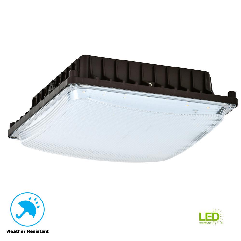 AllPro Bronze Outdoor Integrated LED Jelly Jar Entry and Area Light