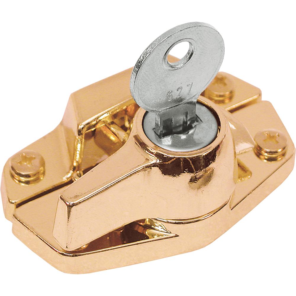 PrimeLine Vinyl Window Sash Lock with Keeper, WhiteF 2744 The Home