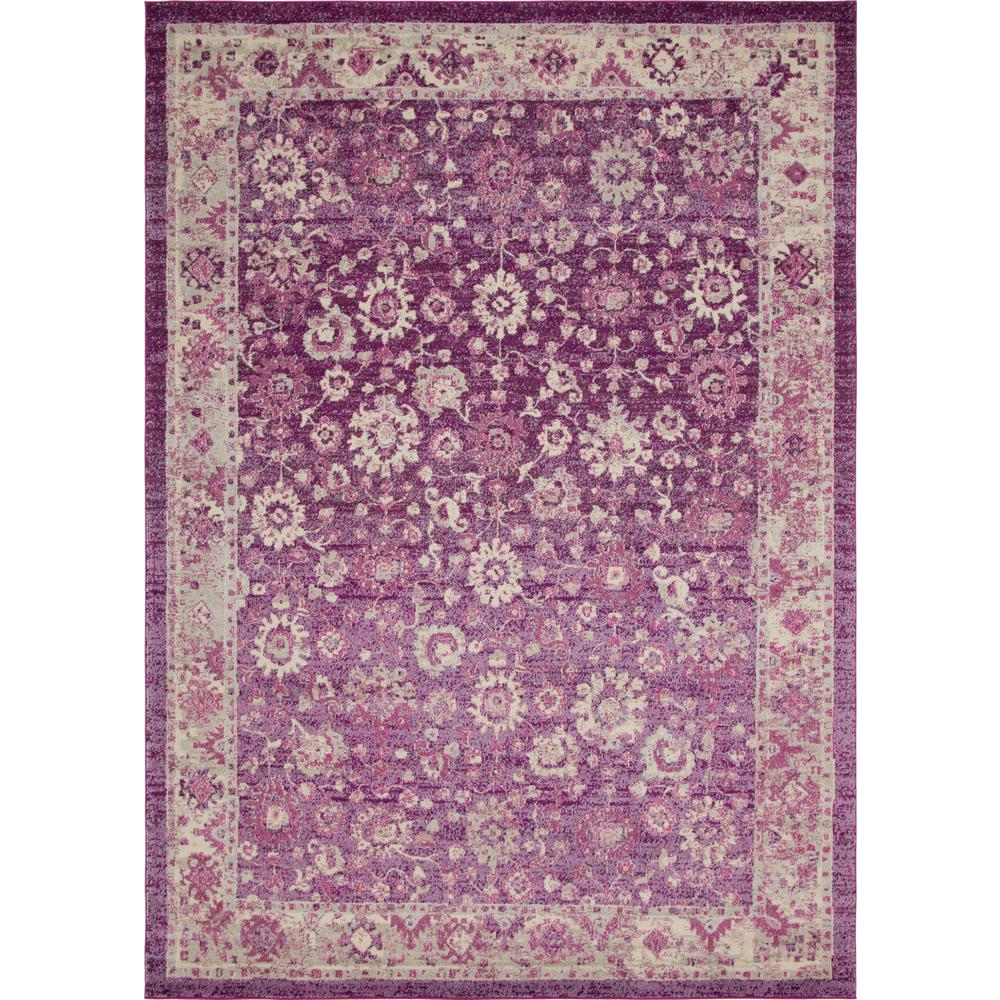 Unique Loom Penrose Krystle Purple 10 Ft X 14 Area Rug