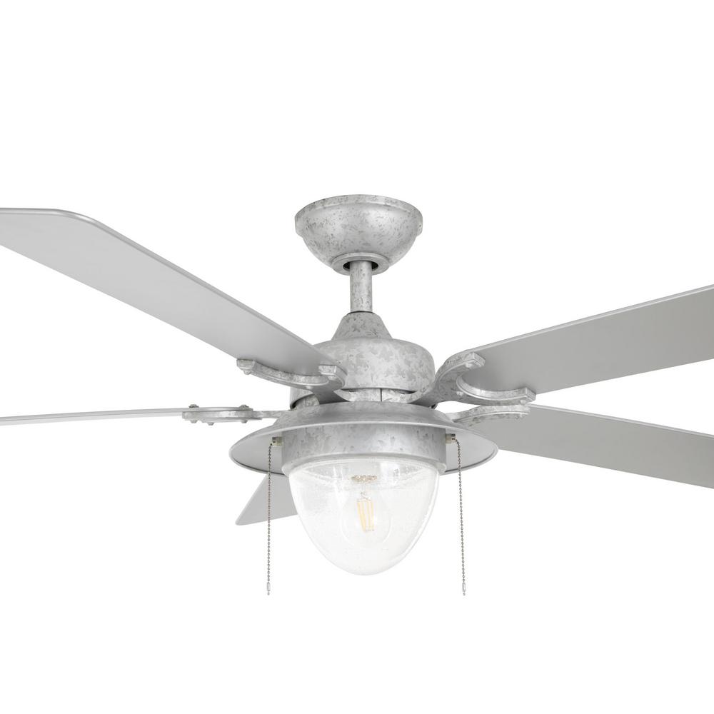 Home Decorators Collection Hanahan 52 In Led Outdoor Galvanized Home Decorators Collection Hanahan 52