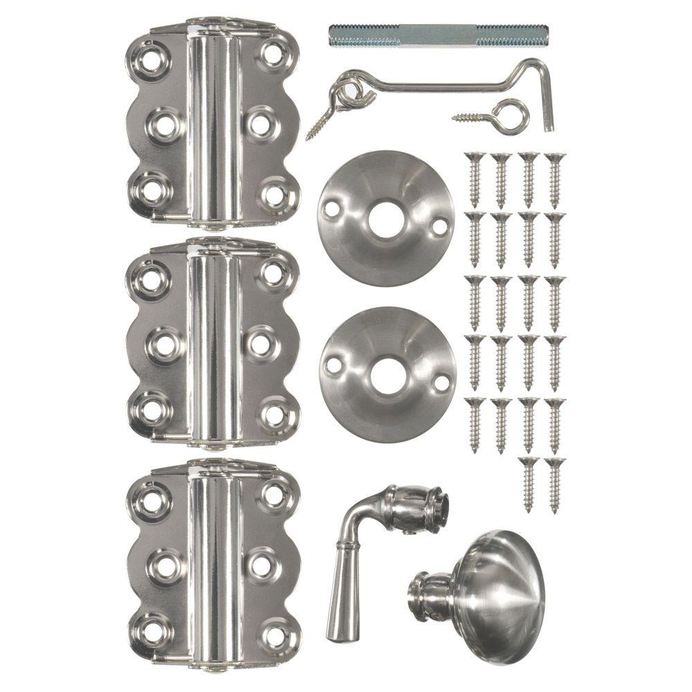 Wright Products Vinyl Screen Door Kit In Satin Nickel V321sn The