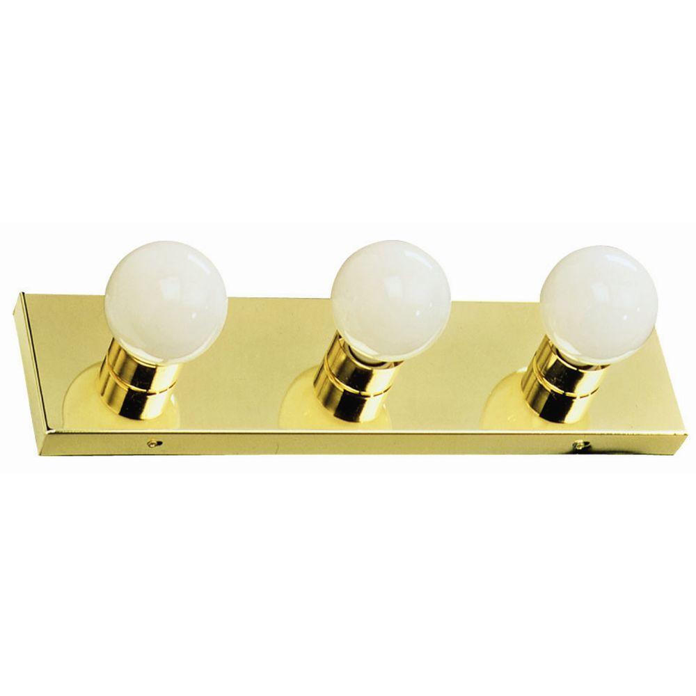 Design House 3 Light Polished Brass Vanity Light 500827 The Home Depot   Polished Brass Design House Vanity Lighting 500827 64 1000 