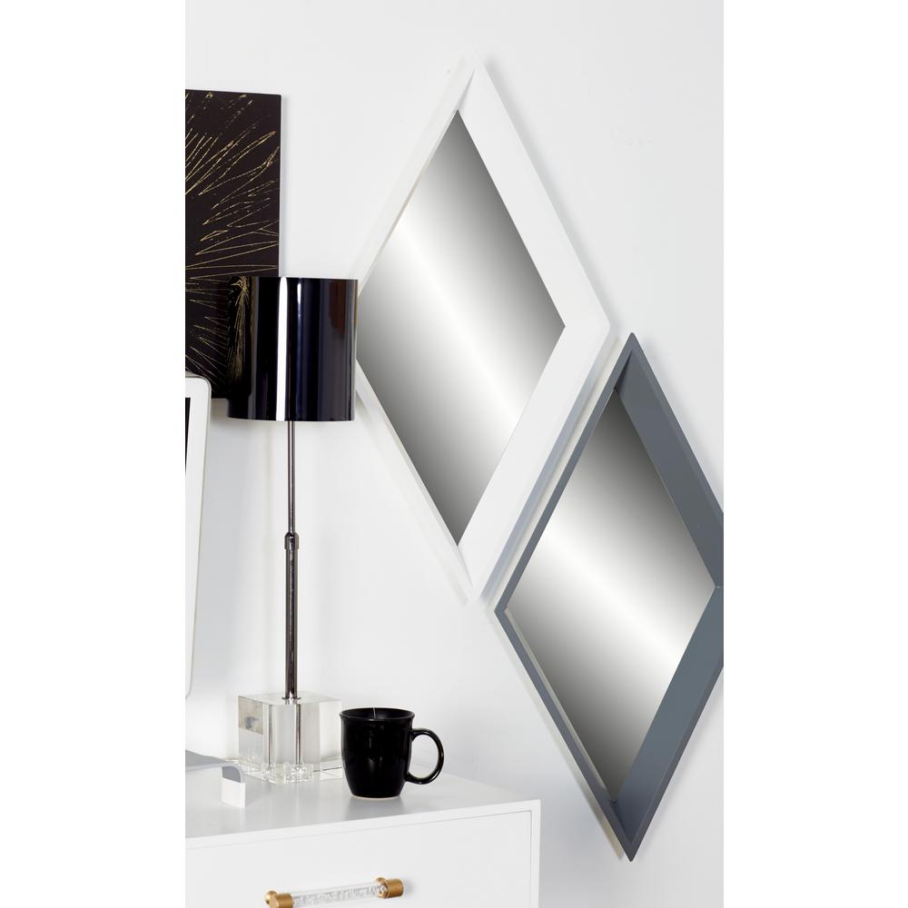 Litton Lane Geometric Black Decorative Wall Mirror Set Of 3