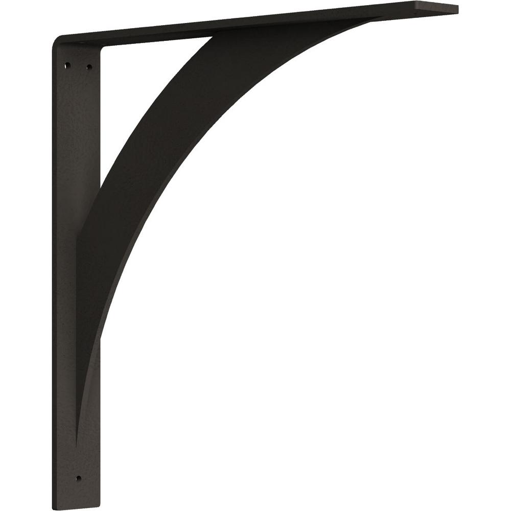 Ekena Millwork 2 in. x 16 in. x 16 in. Steel Hammered Dark Bronze