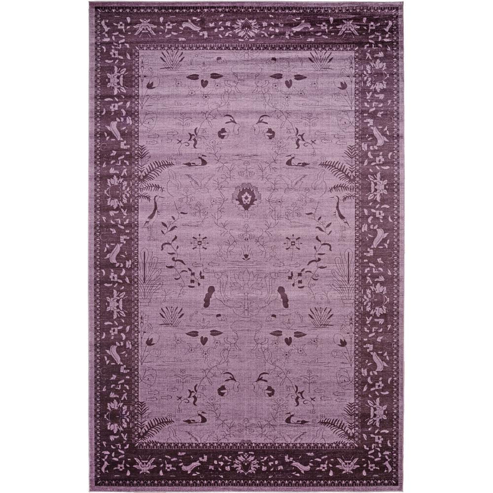 Unique Loom Vintage La Jolla Purple 11 ft. x 16 ft. Rug3114657 The