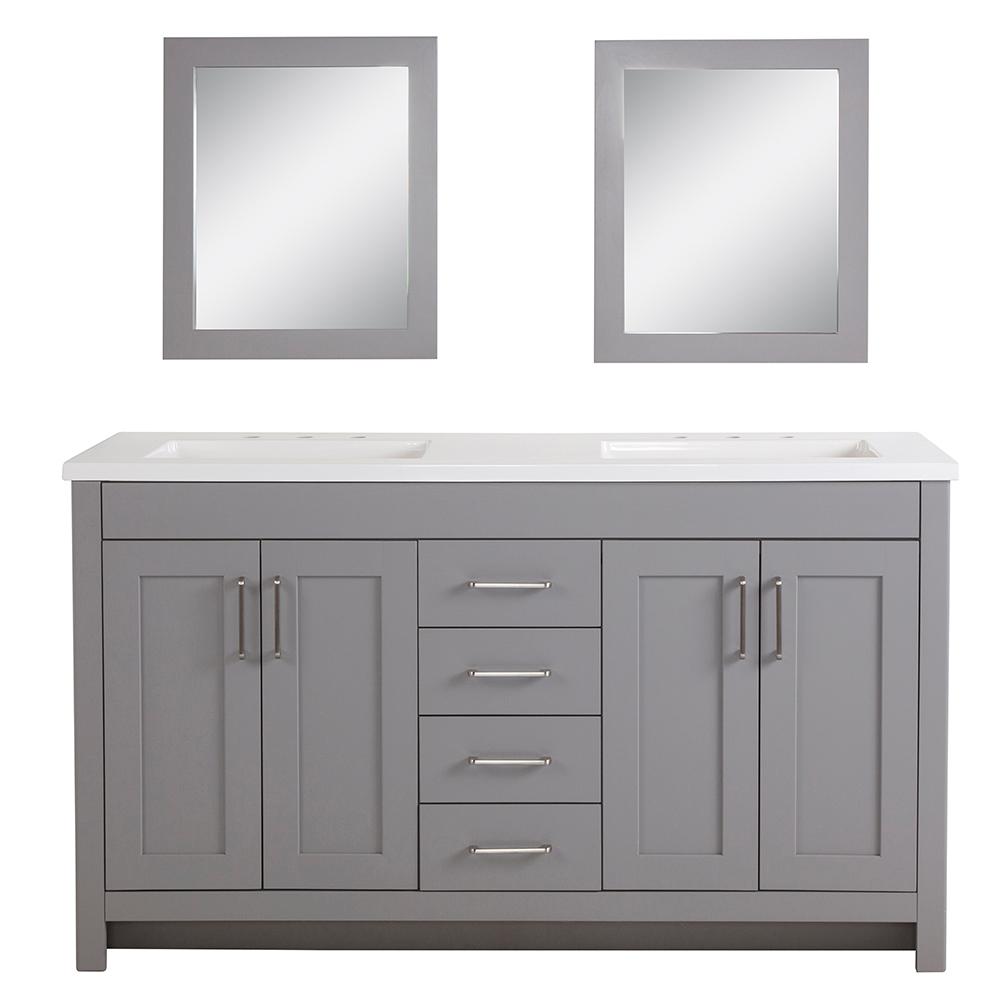 60 Inch Vanities Bathroom Vanities Bath The Home Depot