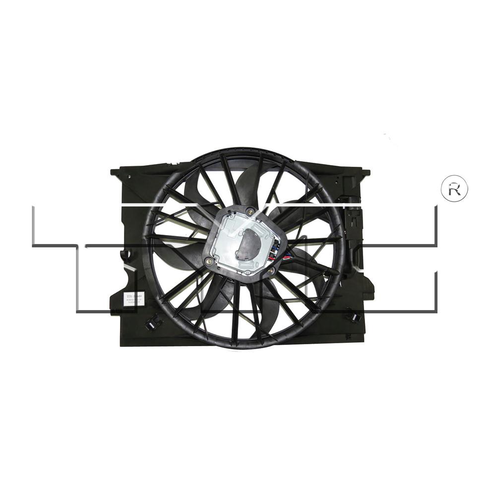 Tyc Dual Radiator And Condenser Fan Assembly 621510 The Home Depot 8600