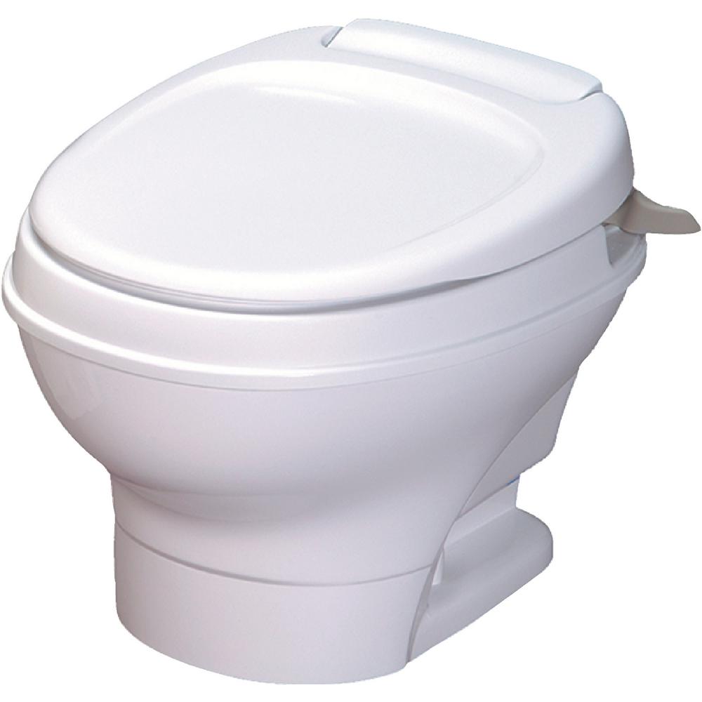 Thetford AquaMagic V RV Low Permanent Toilet Hand Flush White31646 The Home Depot