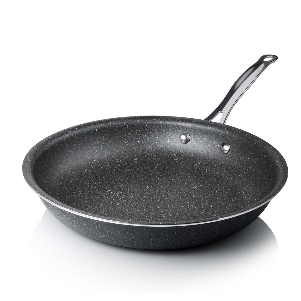 Granite Stone Diamond 10 In Titanium Non Stick Coating Mineral Enforced Round Frying Pan 2144 2143