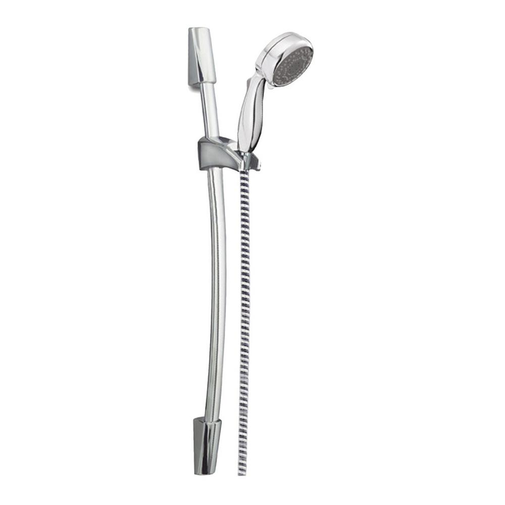 Delta 7 Spray Handheld Showerhead With Slide Bar In Chrome 75800140 The Home Depot