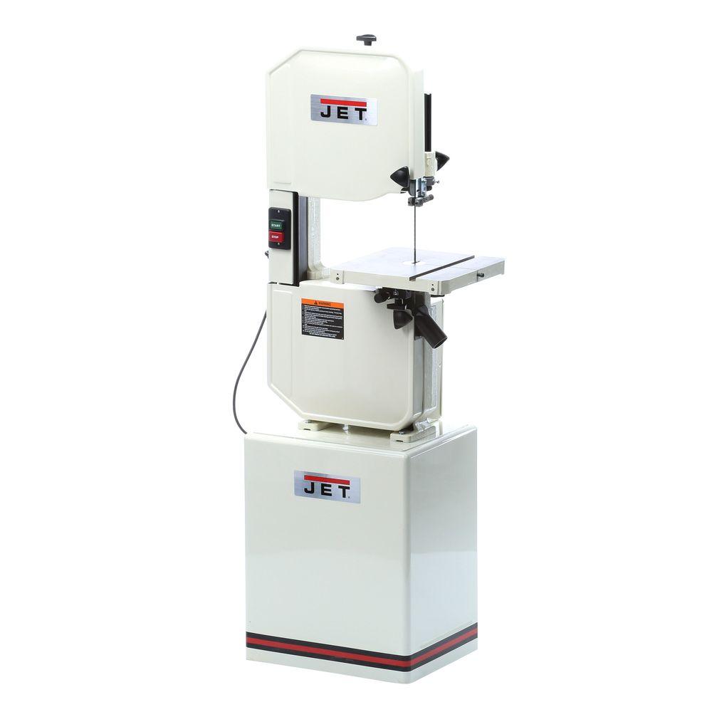 JET 1 HP 14 In. Metalworking and Woodworking Vertical Band Saw with ...