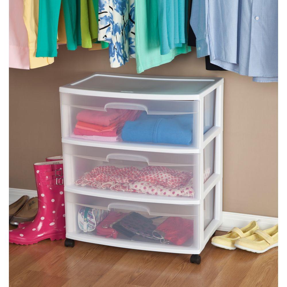 Sterilite 3 Drawer Cart 29308001 The Home Depot