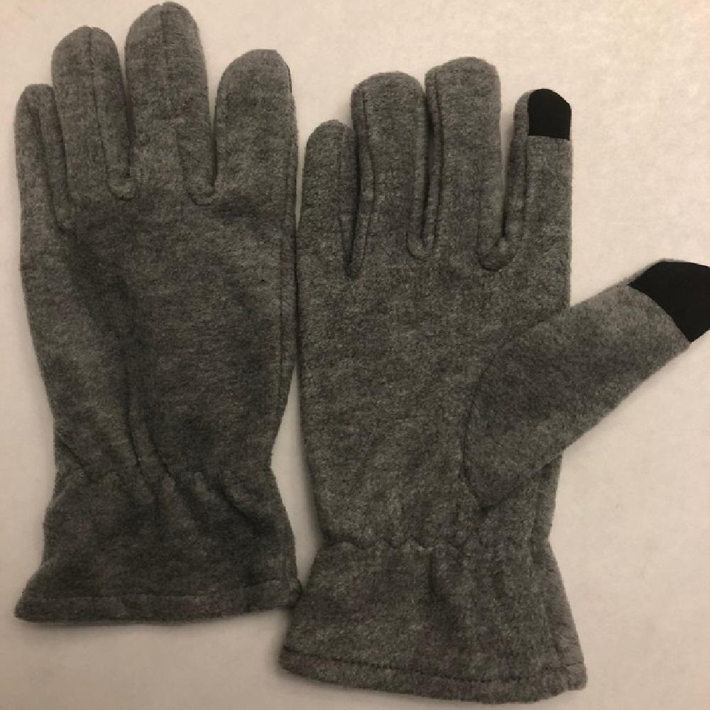 ladies grey wool gloves