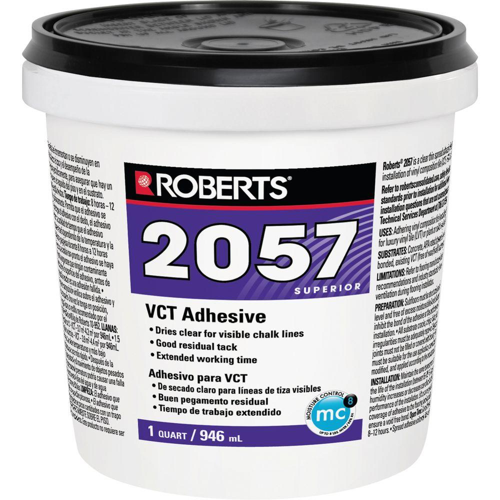 Roberts 2057 1 Qt. Premium Vinyl Composition Tile Glue Adhesive-2057-0 ...